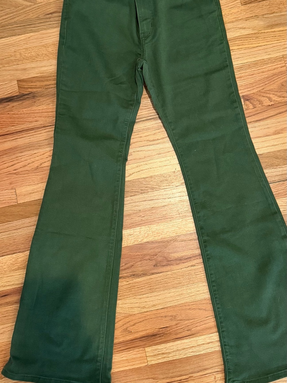 Levi's Forest Green Flared Jeans